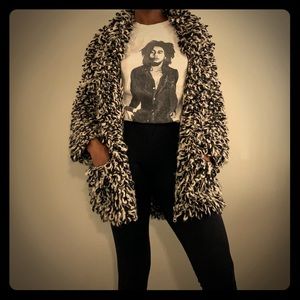 Black and white cardigan